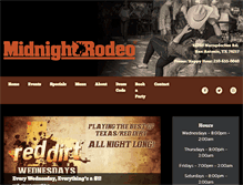 Tablet Screenshot of midnightrodeosanantonio.com